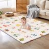 Picture of XVISHX Baby Play Mat, 50 x 50 Inch Play Mat Perfect for Use Baby Playpen, Foldable Baby Foam Playmat for Floor, Portable Waterproof Activity PlayMats for Babies, Infants and Toddlers