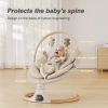 Picture of Baby Swings for Infants, Monamii Baby Swing, Infant Swing with 5 Speeds, 10 Lullabies, Electric Swing for Baby, Indoor & Outdoor Use (Beige)