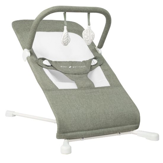 Picture of Baby Delight Highland Baby Bouncer | Infant | 0 - 6 Months | 3-Position Recline | Sage Tweed