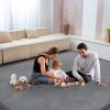 Picture of ILPEOD Baby Play Mat for Floor Nursery Rug Muscle Mat Area Rug Playroom Rug 50"x50" Playpen Mat Memory Foam 1.3" Thick Crawling Mat for Babies,Toddlers, Infants, Kids,Grey