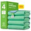 Picture of IMPROVIA Washable Underpads, 34" x 36" (Pack of 4) - Heavy Absorbency Reusable Bedwetting Incontinence Pads for Kids, Adults, Elderly, and Pets - Waterproof Protective Pad for Bed, Couch, Sofa, Floor