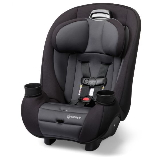 Picture of Safety 1st Ellaris 3-in-1 Convertible Car Seat, Slim Fit Design, Rear & Forward-Facing, 5-Position Headrest, 3-Across Fit, Travel-Friendly with Machine-Washable Seat Pad, Smokey Haze