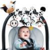 Picture of Spiral Car Seat Baby Toys 0-6 Months, Infant Carseat High Contrast Sensory Toys Hanging Stroller Accessories, Newborn Shower Gifts for Baby Boys Essentials Stuff, Cute Black and White Cow