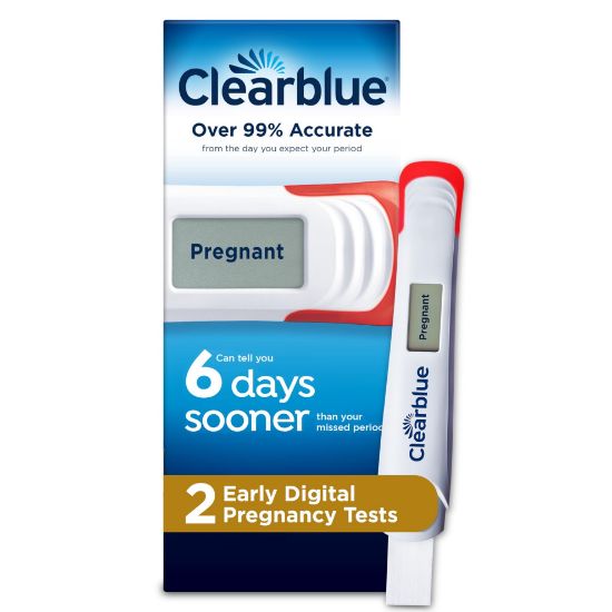 Picture of Clearblue Early Digital Pregnancy Test, Early Detection at Home Pregnancy Test, 2 Ct