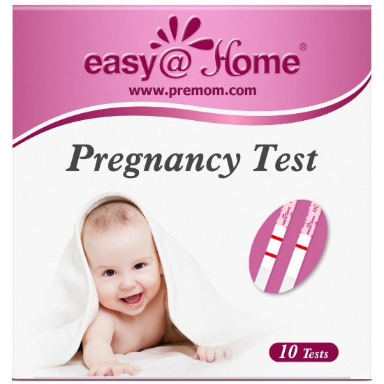 Picture of Easy@Home Pregnancy Test Strips Kit: 10 Pack hCG Test Strips - Early Detection Home Pregnancy Strips Bulk