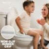 Picture of Jool Baby Potty Training Seat for Boys and Girls With Handles, Fits Round & Oval Toilets, Non-Slip with Splash Guard, Includes Free Storage Hook (Gray)