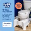 Picture of Squatty Potty The Original Bathroom Toilet Stool - Adjustable 2.0, Convertible to 7" or 9" Height with Removable Topper for Adults and Kids White