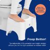 Picture of Squatty Potty The Original Bathroom Toilet Stool - Adjustable 2.0, Convertible to 7" or 9" Height with Removable Topper for Adults and Kids White