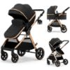 Picture of Accombe 2 in 1 Baby Stroller, Convertible Bassinet Pushchair for Infants and Newborns 0-36 Months