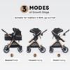 Picture of Accombe 2 in 1 Baby Stroller, Convertible Bassinet Pushchair for Infants and Newborns 0-36 Months