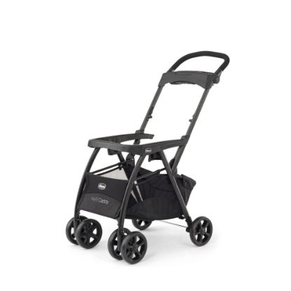 Picture of Chicco KeyFit Caddy Frame Stroller, Accepts All Chicco Infant Car Seats, Adjustable Handle, Parent Tray, Black/Black