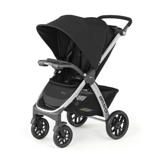 Picture of Chicco Bravo Quick-Fold Stroller - Black | Black