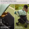 Picture of Mockingbird Single-to-Double Stroller 3.0 - Convertible Full Size Baby Stroller for 1, 2, or 3 Kids with 44 Possible configurations, Travel System Compatible - Black Windowpane