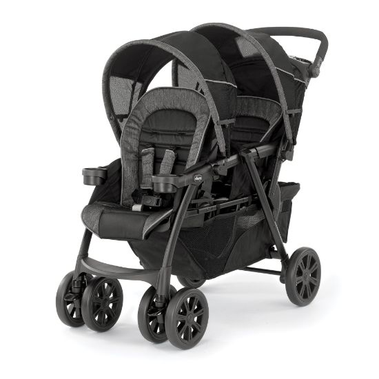 Picture of Chicco Cortina Together Double Stroller - Minerale, Black/Silver