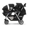 Picture of Chicco Cortina Together Double Stroller - Minerale, Black/Silver