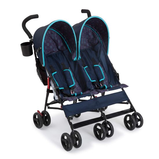 Picture of Delta Children LX Side by Side Stroller - with Recline, Storage & Compact Fold, Night Sky