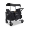 Picture of WONDERFOLD W4 Elite Pro Stroller Wagon (4 Seater) - Wagon Stroller with 5-Point Harnesses, Adjustable Push Handle, and Adjustable Sun Canopy - Safety Certified, Jet Black