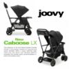 Picture of Joovy Caboose LX Tandem Stand-on Stroller, Black