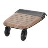 Picture of Evenflo Stroller Rider Board, Convenient Riding Options, Non-Skid Surface, Smooth-Ride Wheels, Easy to Use, Holds up to 50 Pounds, No Additional Parts Needed, One Size - Wood Grain