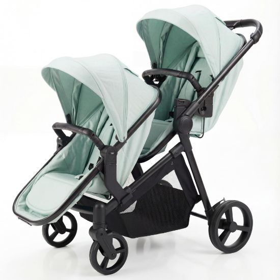 Picture of Double Stroller for Twins Infants and Toddlers, Foldable Tandem, Convertible Twin to Single Stroller, Compact Light Weight Ages 0-3 Years