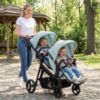 Picture of Double Stroller for Twins Infants and Toddlers, Foldable Tandem, Convertible Twin to Single Stroller, Compact Light Weight Ages 0-3 Years
