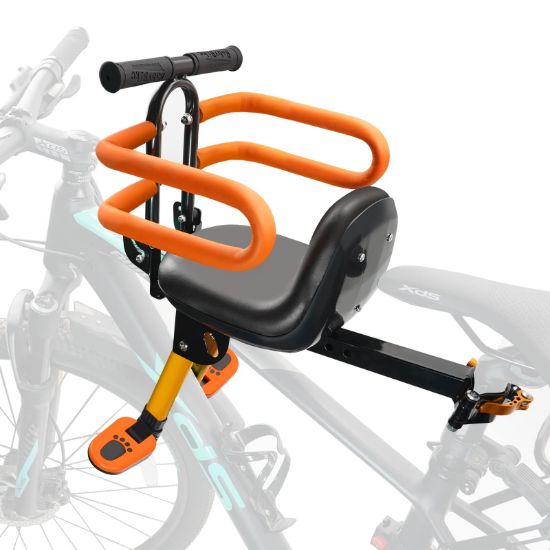 Picture of OUSEXI Front Toddler Bike Seat, Retractable Kids Bike Seat Front Mounted with Fence,Suitable for Children 2~6 Years