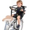 Picture of Bwcece Upgraded Rear Child Bike Seat,Back Mount Kid's Bike Seat with Foot Pedals Back Rest Handrail, Designed for Children Aged 18 Month to 8 Years Old,Easy Installation