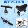 Picture of Alaxciax Front Mounted Bicycle Seats for Children, Kid Bike Seat Mountain with Handlebars Foot Pedals for Children 2~5 Years (Black) (Black)