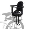 Picture of SNMUMU Rear Child Bike Seat, Rear Wraparound Kid Bike Seat Adjustable Backrest Arc Height with Harness and Pedals, Toddler Bike Seat for Adult Bicycles, Perfect for Children 6 Months to 5 Years