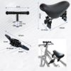 Picture of Detachable Front Mounted Kids Bike Seat with Handlebar & Foot Pedals for Children 2-5 Years, Toddler Bike Seat for Adult Bicycle, Secure & Comfortable Bike Attachment for Kids