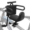 Picture of Kids Bike Seat with Guardrail Child Bike Seat Detachable Front Mounted Toddler Bicycle Seats Bicycle Seats with Foot Pedals for Children 1~4 Years Compatible with All Adult MTB