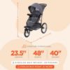 Picture of Baby Trend Journey Jogging Stroller, Stellar Grey