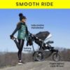 Picture of Jeep Cross-Country Sport Plus Jogging Stroller by Delta Children, Charcoal Galaxy