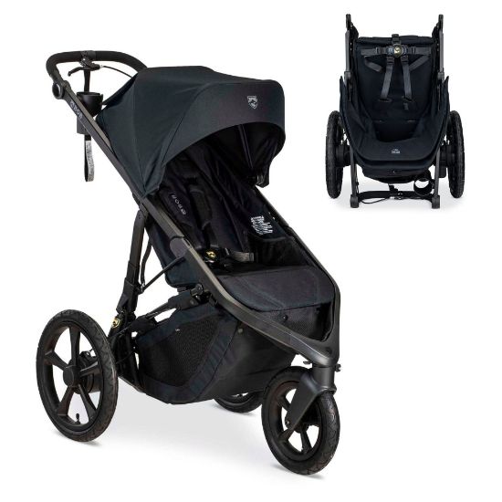 Picture of BOB Gear Wayfinder Jogging Stroller with Independent Dual Suspension, Air-Filled Tires, and 75-Pound Weight Capacity, Nightfall