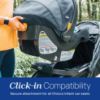 Picture of Chicco Activ3 Jogging Stroller, All-Terrain Stroller, Compatible with Chicco Infant Car Seats (not Included), Baby Travel Gear, Eclipse/Grey