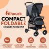 Picture of hauck Lightweight and Compact Travel Baby/Toddler Foldable Stroller, Sport, Charcoal/Stone