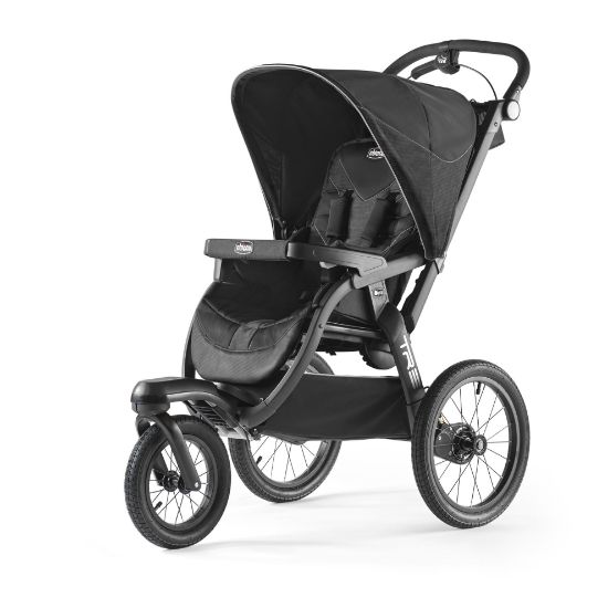 Picture of Chicco TRE Jogging Stroller, All-Terrain Stroller, Compatible with Chicco Infant Car Seats (not Included), Baby Travel Gear, Galaxy/Black