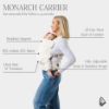 Picture of Mab Monarch Ergonomic Baby Carrier - Premium Cotton Soft Structured Newborn to Toddler Carrier with Hip-Healthy Design, 3 Carry Positions (7-35lbs), Lightweight & Breathable, (Houndstooth)