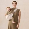 Picture of Ergobaby Upsie Sling Baby Carrier for Babies and Toddlers 6-48 Months (17-45 lbs) - 2-Position Ergonomic Baby Carrier with Front Storage Pocket, Hip-Healthy Positioning - Natural Beige