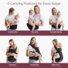 Picture of Momcozy Baby Carrier with Hip Seat, 2-in-1 Forward-Facing Carry for Long Walks, Detachable Hands-Free Infant Carrier up to 44lbs, All Seasons Toddler Carrier Fits Waist Sizes up to 45 Inches, Black