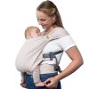 Picture of Boba Bliss Pre-Wrapped Baby Carrier with Buckle - Newborn to 7-35 lbs Light, Breathable & Easy to Adjust Hybrid Infant Sling & Toddler Carrier - Certified Hip-Healthy for 0-18 Months - Gray