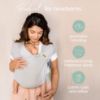 Picture of Boba Bliss Pre-Wrapped Baby Carrier with Buckle - Newborn to 7-35 lbs Light, Breathable & Easy to Adjust Hybrid Infant Sling & Toddler Carrier - Certified Hip-Healthy for 0-18 Months - Gray