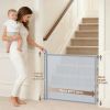 Picture of SPACEANY Retractable Safety Baby Gate or Mesh Dog Gate,Durable Portable Mesh Retractable Gate,Easy to Use for Stairs, Doorways, Hallways, Indoor, Outdoor, 33.5" Tall, Up to 45" Wide, Gray