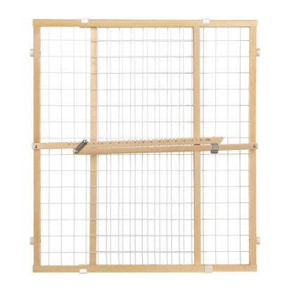 Picture of Toddleroo by North States - Extra-Wide Wire Mesh Wooden Baby Gate: Pressure Mounted Baby Gate for Doorways - Adjustable 29.5 to 50 Inches Wide - 31 Inches Tall