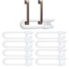 Picture of Vmaisi 8 Pack Baby Sliding Cabinet Locks - Adjustable U Shaped Child Safety Locks,Childproof Latches for Kitchen Bathroom Storage Cupboards Doors, Handles and Knobs White