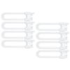 Picture of Vmaisi 8 Pack Baby Sliding Cabinet Locks - Adjustable U Shaped Child Safety Locks,Childproof Latches for Kitchen Bathroom Storage Cupboards Doors, Handles and Knobs White