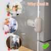 Picture of Mom's Choice Gold Awards Winner - EUDEMON 1 Pack Updated Child Proof Refrigerator/Fridge/Freezer Door Lock Apply to Max 1"(25mm) Sealing Strip for Toddlers and Kids, no Tools Need or Drill (Grey)