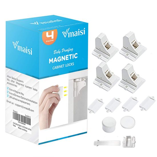 Picture of Vmaisi Magnetic Cabinet Locks for Babies (Stardand, Unit Count 4)