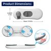 Picture of 5-Pack Child Proof Refrigerator Lock with 3M Adhesive, Baby Child Safety Cabinet Locks, Kids Safety Fridge Locks for Oven Drawers Freezer Door Latches- White