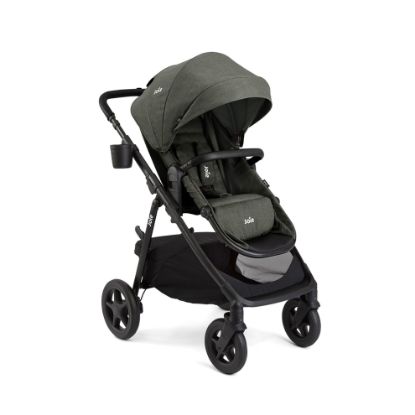Picture of Joie Ginger 4-in-1 Convertible Pramette and Stroller, Height Adjustable seat, All-Wheel Suspension, Extra Storage - for Newborns and Toddlers (Evergreen)